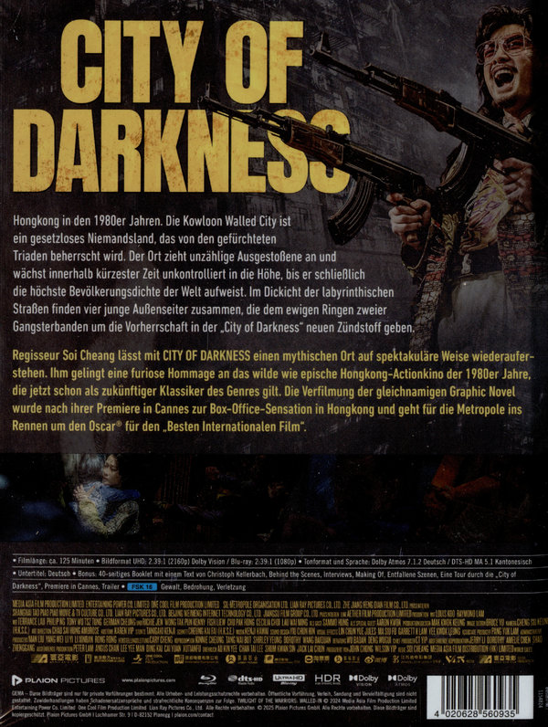 City of Darkness - Uncut Mediabook Edition  (4K Ultra HD+blu-ray)