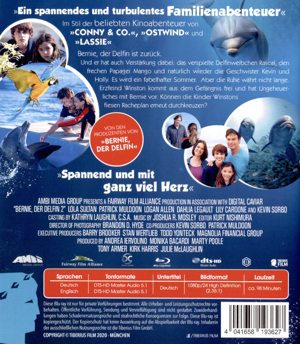 Bernie, der Delfin 2 - Ein Sommer voller Abenteuer  (Blu-ray Disc)