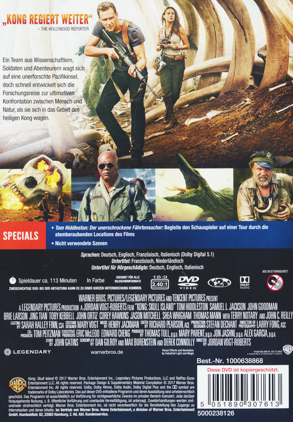 Kong: Skull Island  (DVD)