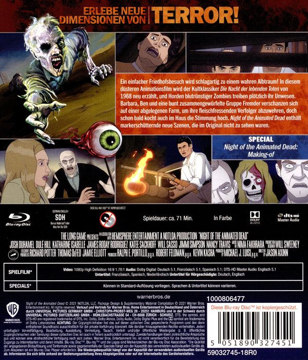 Night of the Animated Dead (blu-ray)
