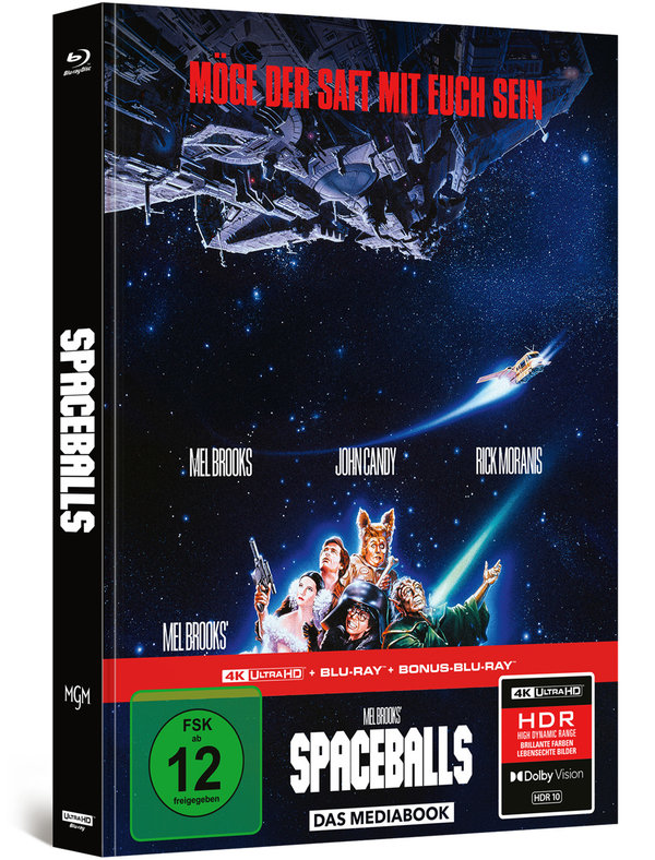 Spaceballs - Mel Brooks’ verrückte Raumfahrt - Uncut Mediabook Edition  (4K Ultra HD+blu-ray)