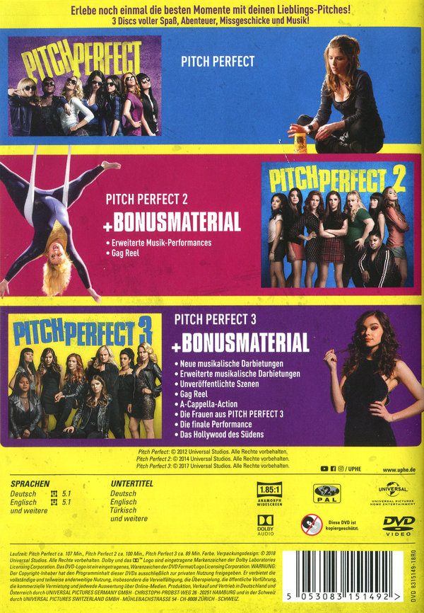 Pitch Perfect Trilogy  [3 DVDs]  (DVD)