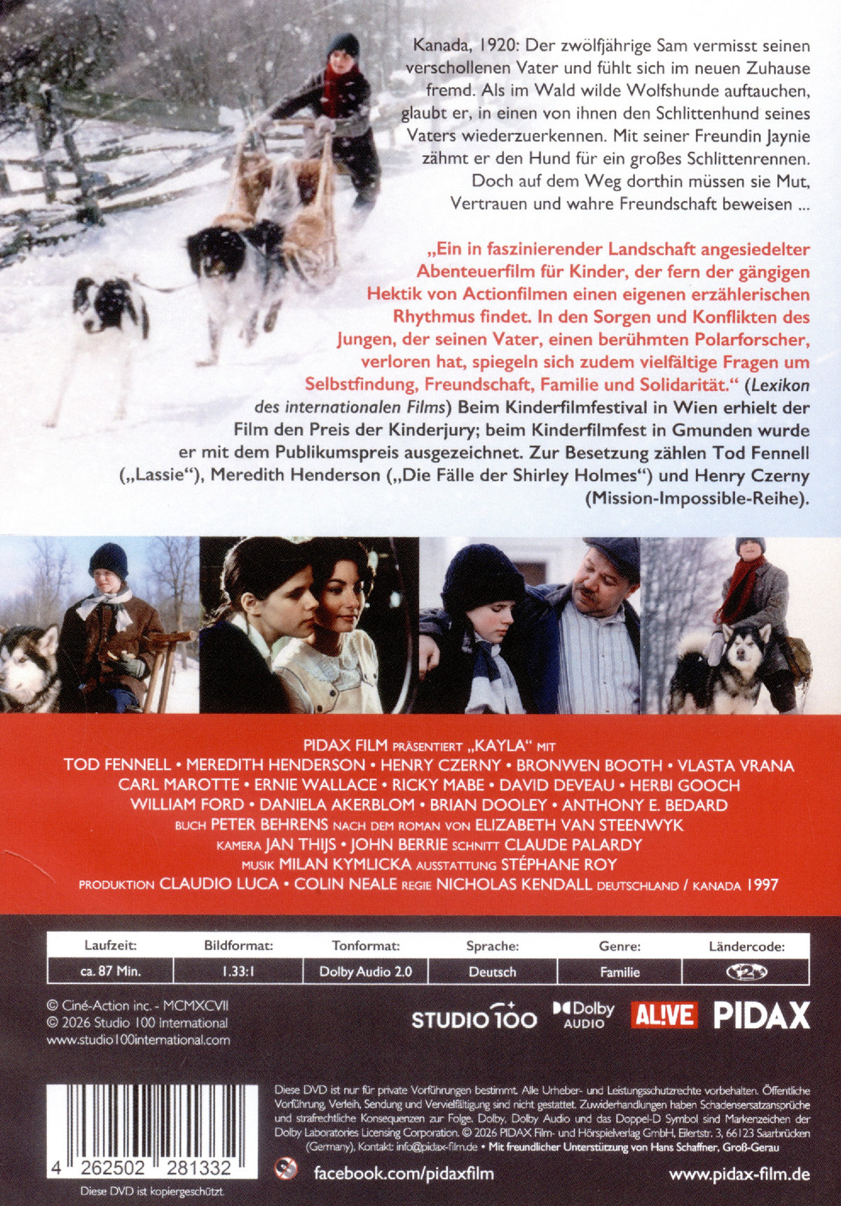 Kayla - Mein Freund aus der Wildnis / Preisgekrönter Abenteuerfilm aus dem hohen Norden Kanadas mit toller Besetzung (Pidax Film-Klassiker)  (DVD)