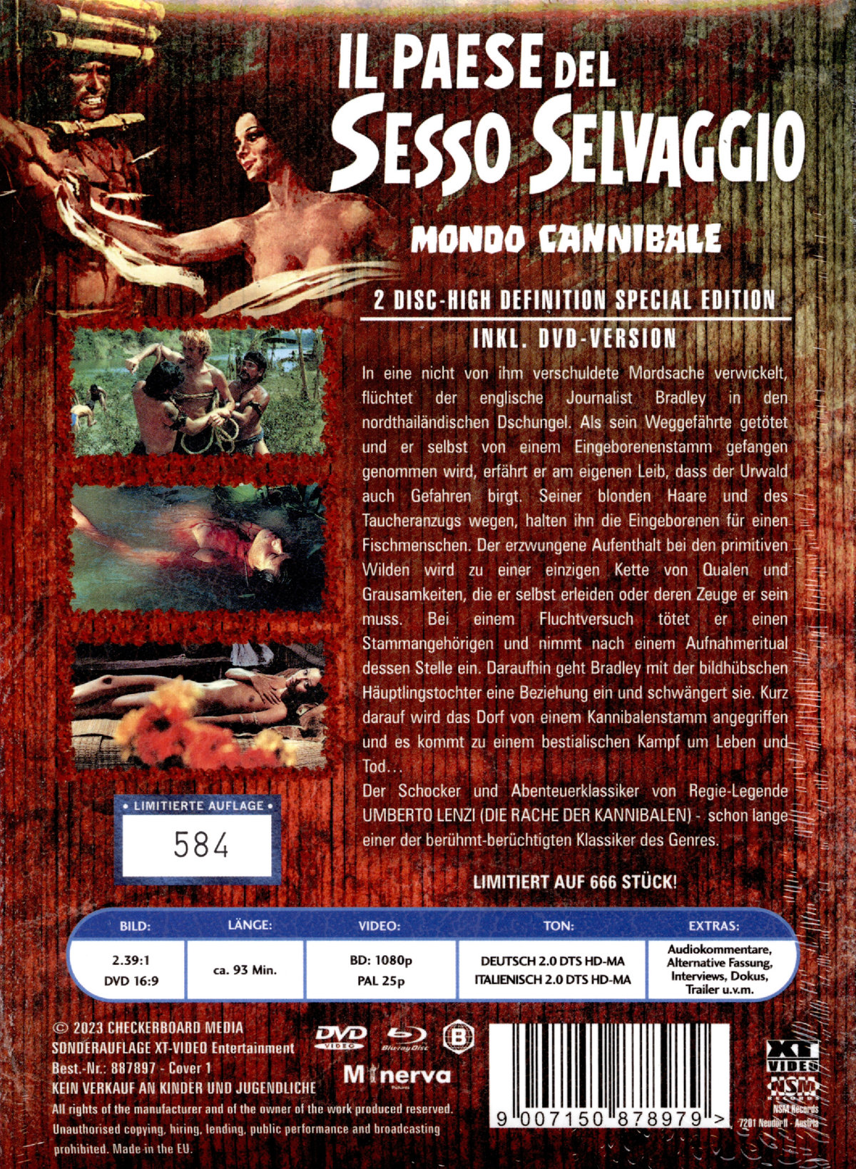 Mondo Cannibale - Uncut Mediabook Edition  (DVD+blu-ray) (A) (XT Video)