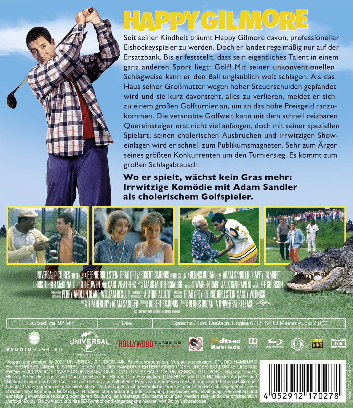 Happy Gilmore (blu-ray)