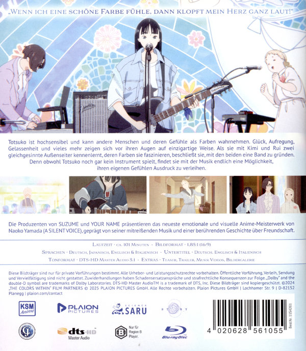 The Colors Within  (Blu-ray Disc)
