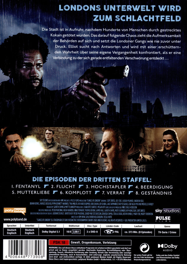 Gangs of London - Staffel 3  [3 DVDs]  (DVD)