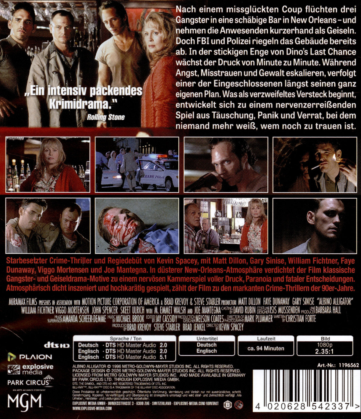 Albino Alligator  (Blu-ray Disc)