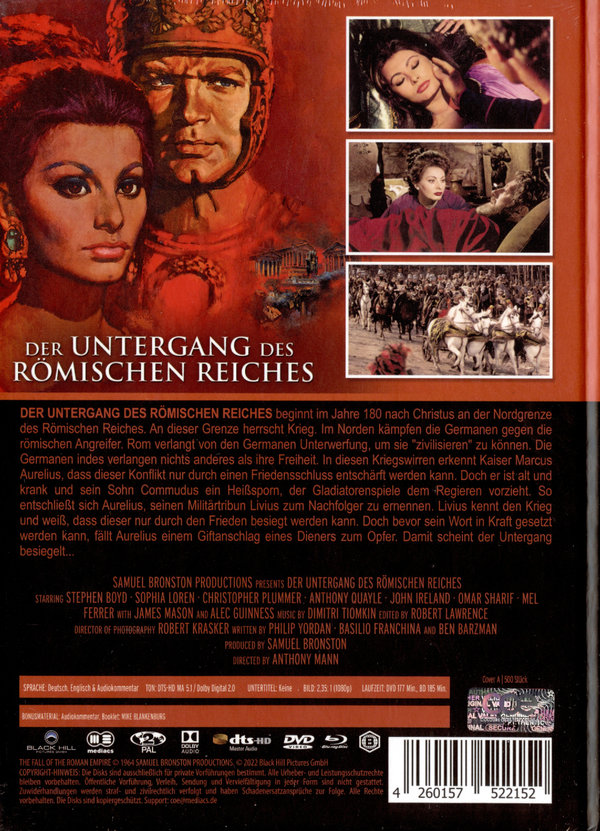 Untergang des römischen Reiches, Der - Uncut Mediabook Edition (DVD+blu-ray) (A)