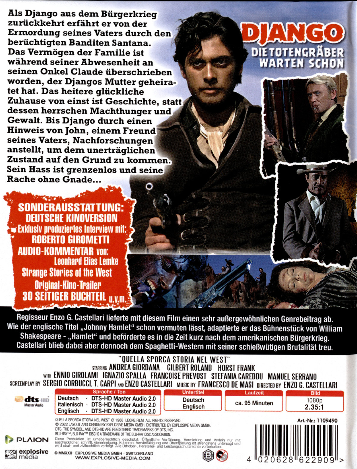 Django - Die Totengräber warten schon - Uncut Mediabook Edititon (DVD+blu-ray) (A)