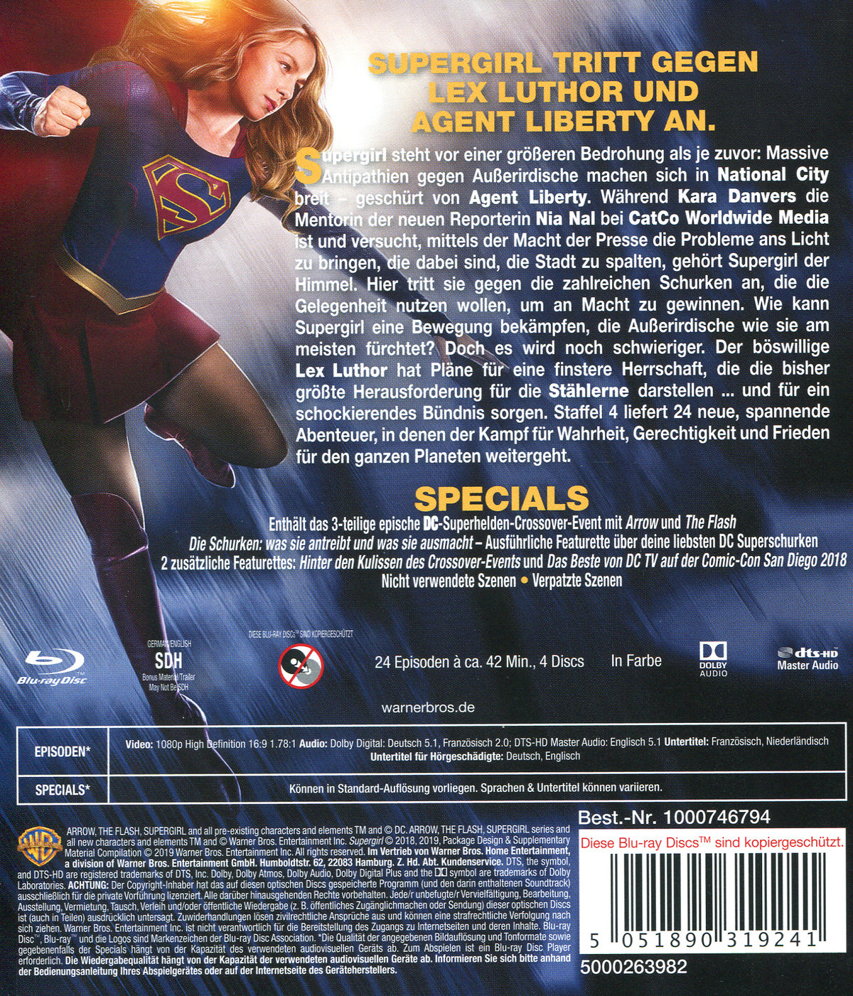 Supergirl - Die komplette 4. Staffel  [4 BRs]  (Blu-ray Disc)