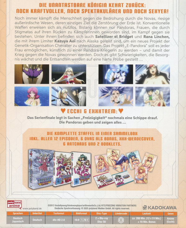 Freezing Vibration - Die komplette Staffel LTD. - Vol. 1 + 2 inkl. Sammelschuber, Artcards und Booklets  [2 BRs]  (Blu-ray Disc)