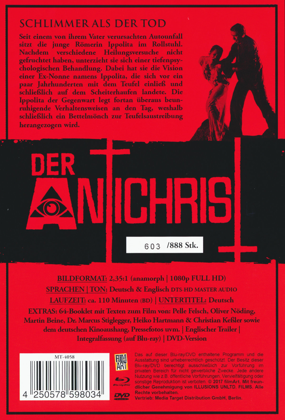 Antichrist, Der - Schwarze Messe der Dämonen - Limited Mediabook Edition (DVD+blu-ray) Antichrist, Der - Schwarze Messe der Dämonen - Limited Mediabook Edition (DVD+blu-ray)