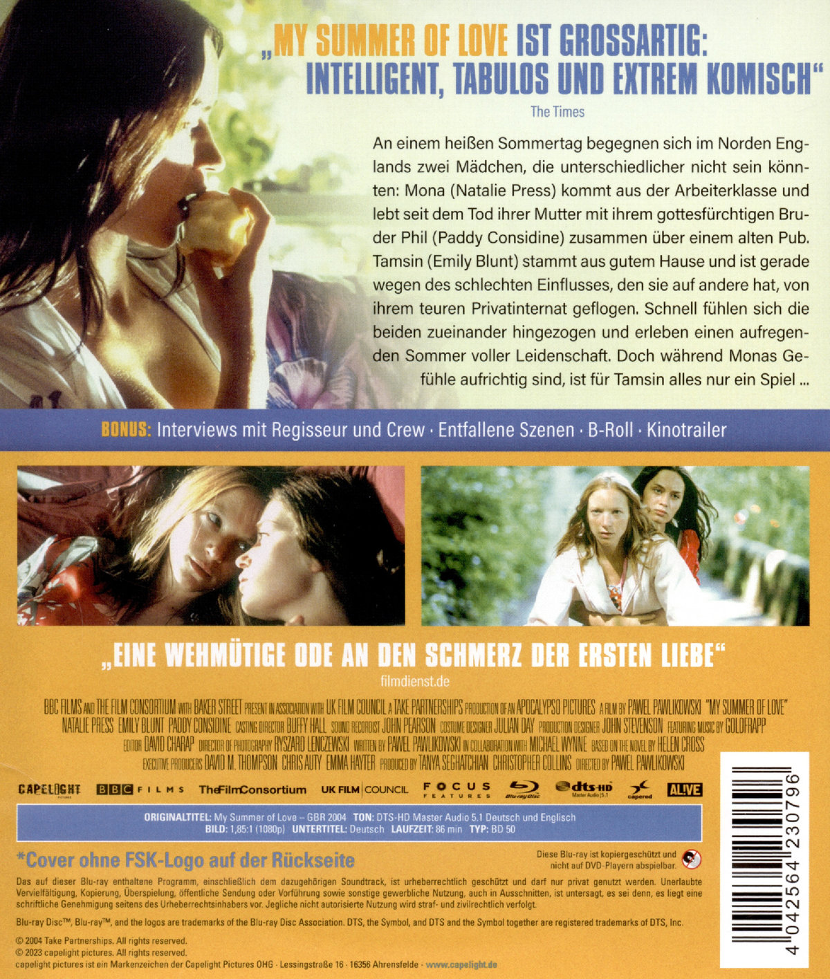 My Summer of Love  (Blu-ray Disc)