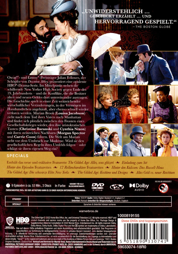 The Gilded Age - Staffel 1  [3 DVDs]  (DVD)