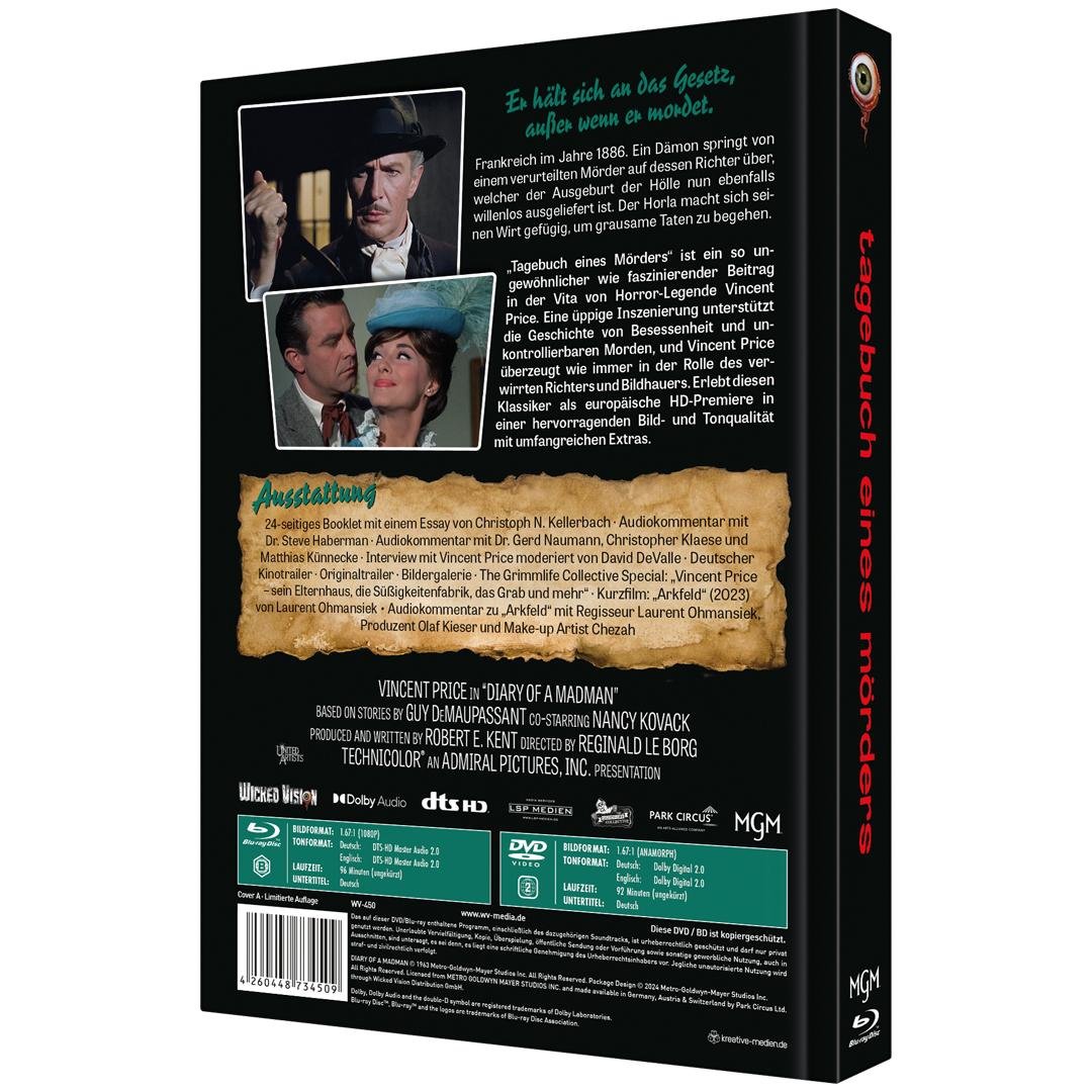 Tagebuch eines Mörders - Uncut Mediabook Edition  (DVD+blu-ray) (A)