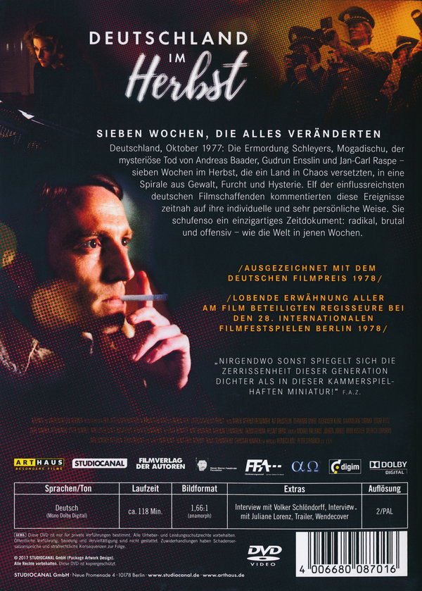 Deutschland im Herbst - Digital Remastered  [SE]  (DVD)