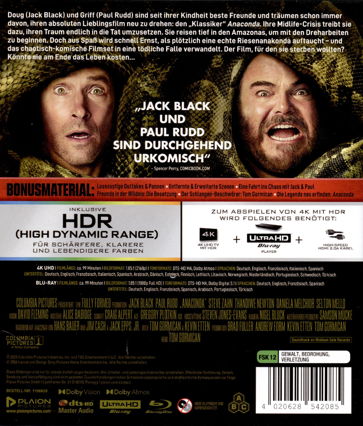Anaconda  (4K Ultra HD + Blu-ray)