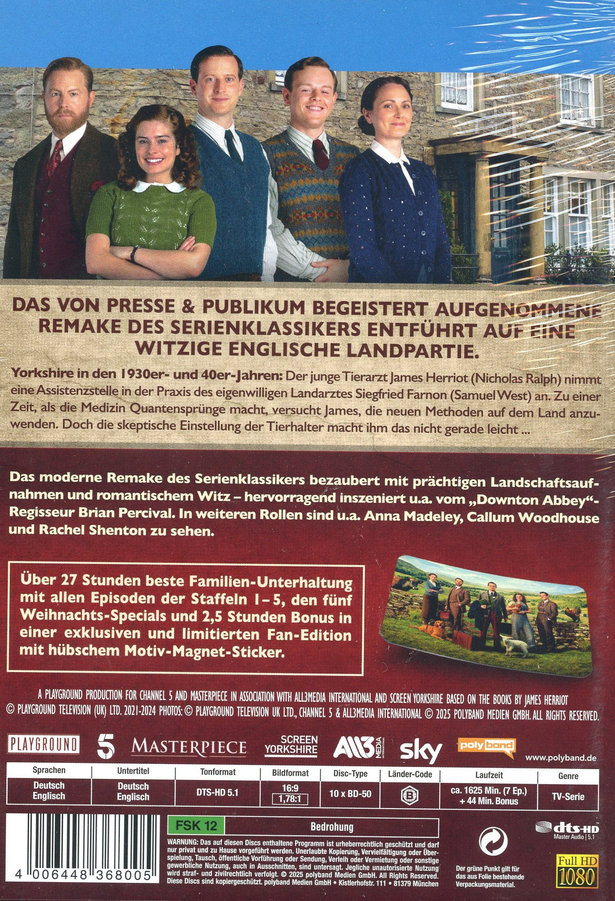 Der Doktor und das liebe Vieh - Die kompletten Staffeln 1-5 LTD. - Die limitierte Fan-Edition inkl. Magnet-Sticker  [10 BRs]  (Blu-ray Disc)