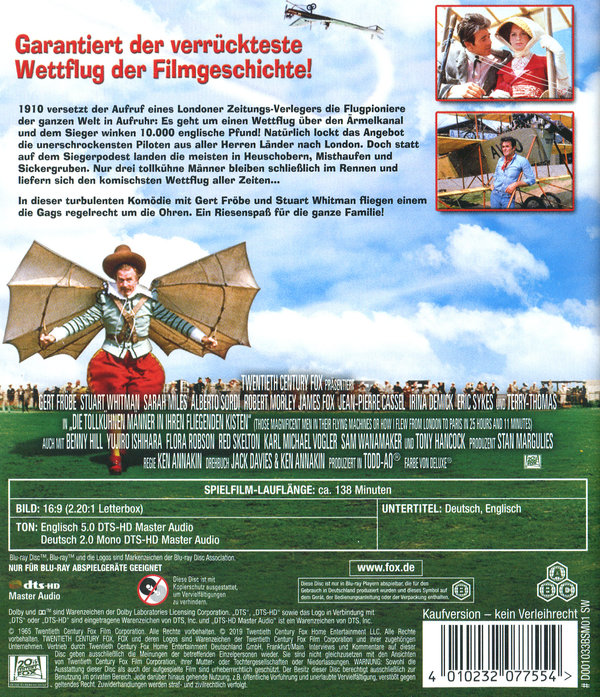 Tollkühnen Männer in ihren fliegenden Kisten, Die (blu-ray)