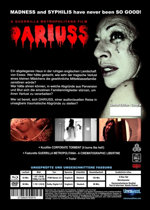 Dariuss - Uncut Mediabook Edition  (DVD+blu-ray) (B)