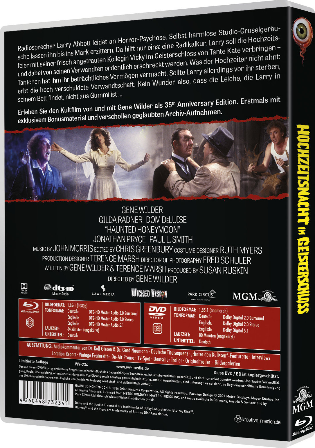 Hochzeitsnacht im Geisterschloss - Uncut Edition (DVD+blu-ray)