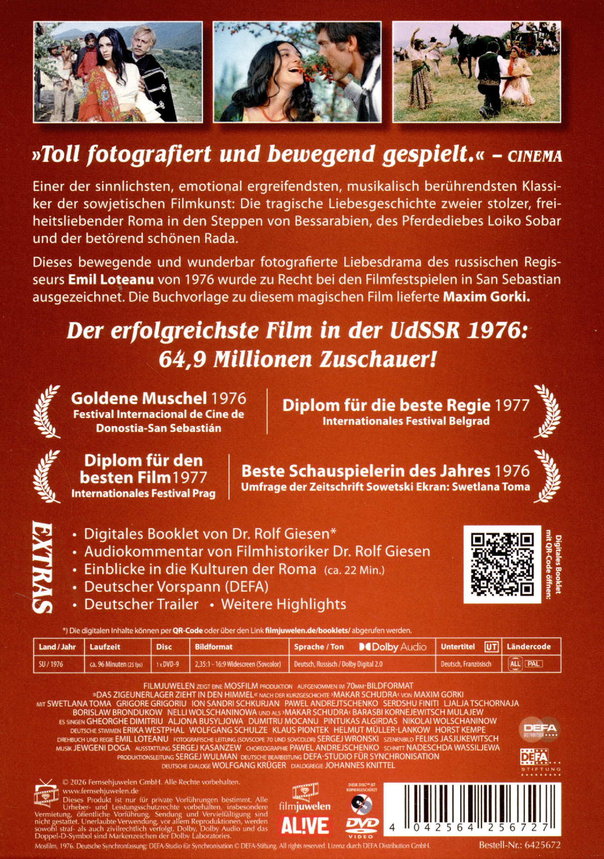 Das Zigeunerlager zieht in den Himmel (Wenn die Zigeuner ziehen) (DEFA Filmjuwelen)  (DVD)