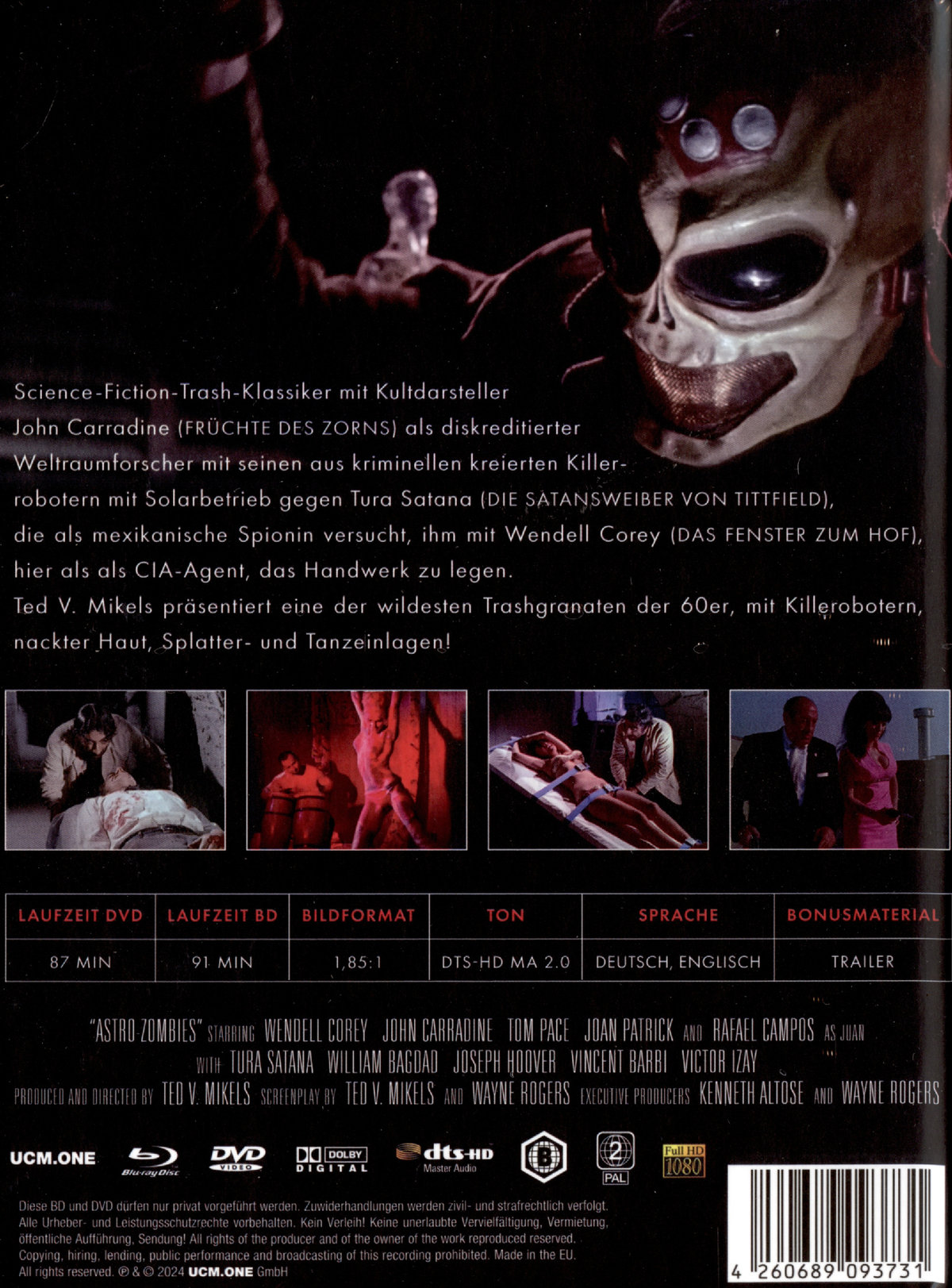 Astro Zombies - Roboter des Grauens - Uncut Mediabook Edition  (DVD+blu-ray) Astro Zombies - Roboter des Grauens - Uncut Mediabook Edition  (DVD+blu-ray)