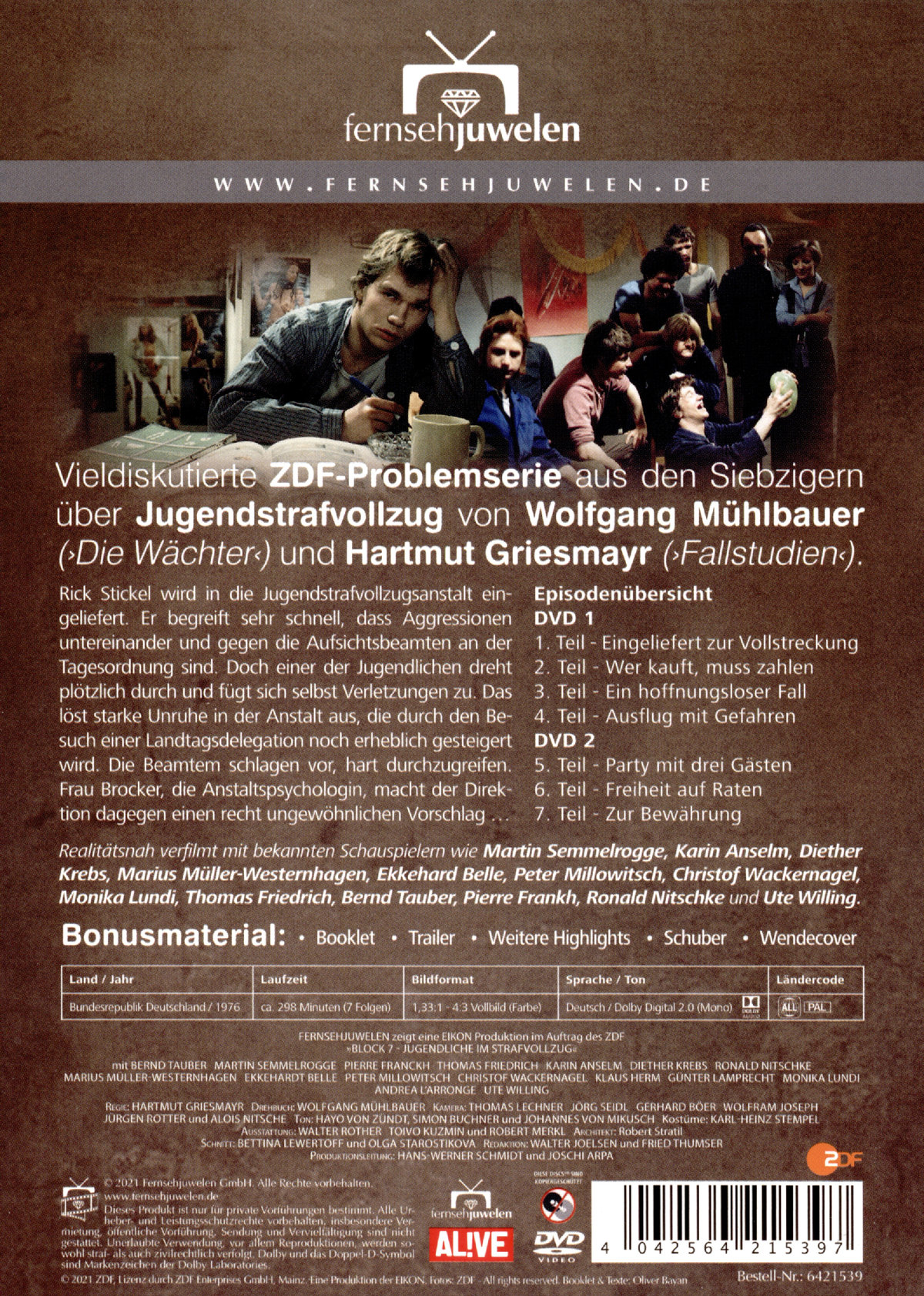 Block 7 - Jugendliche im Strafvollzug - Die komplette Serie