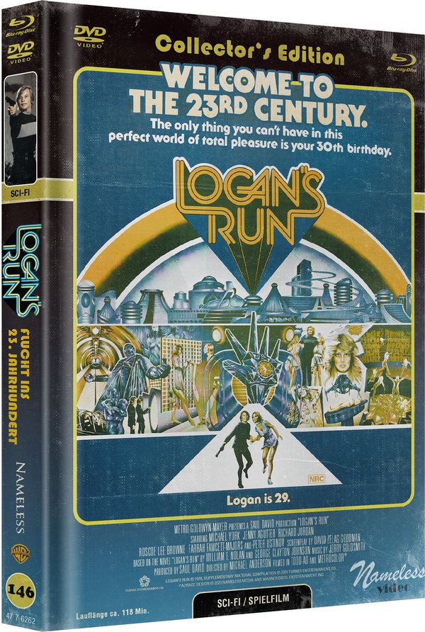 Logans Run – Flucht ins 23 Jahrhundert - Uncut Mediabook Edition  (blu-ray) (C)