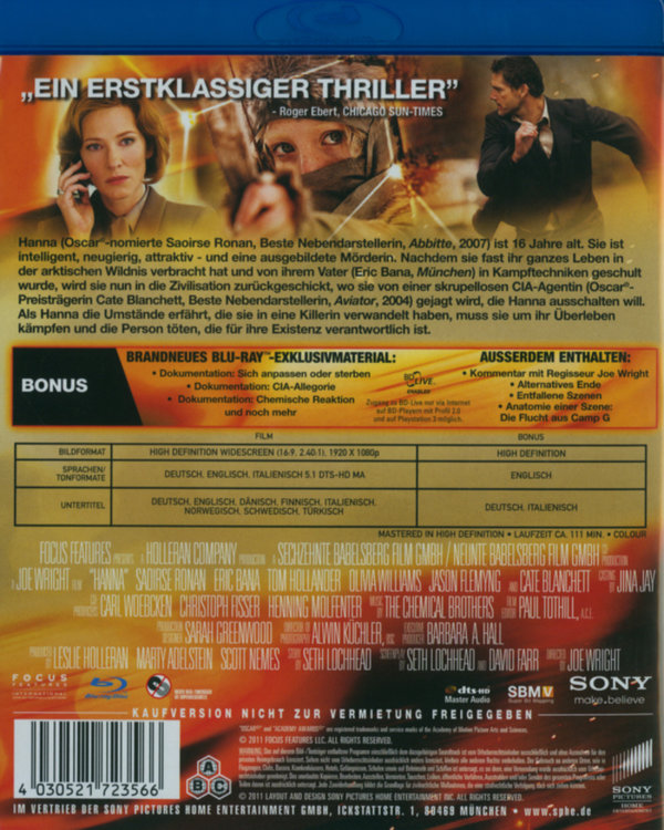 Wer ist Hanna? (blu-ray)