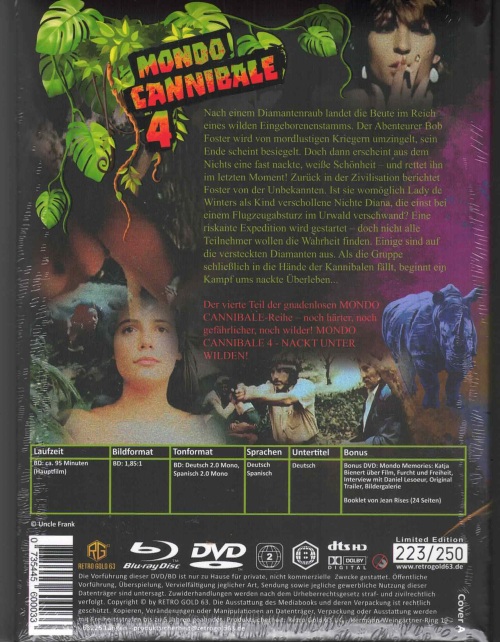 Mondo Cannibale 4 - Nackt unter Wilden - Uncut Mediabook Edition (DVD+blu-ray) (A)