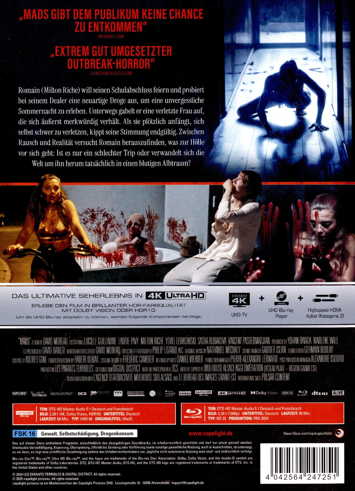 MadS – Im Rausch der Nacht - Uncut Mediabook Edition  (4K Ultra HD+blu-ray)