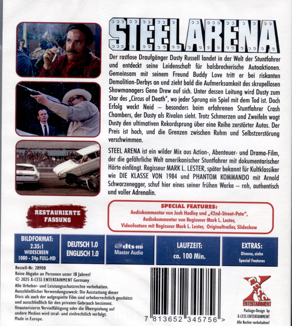 Steel Arena - Der stählerne Tod - Uncut Edition  (blu-ray)