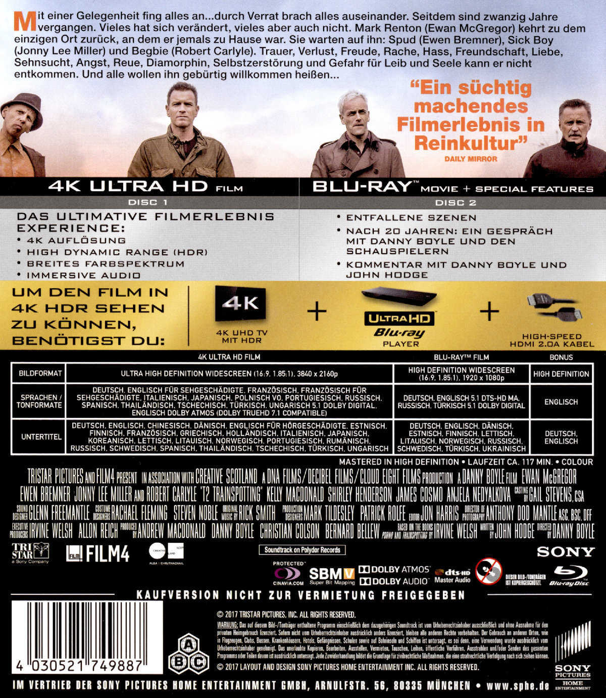 T2 Trainspotting (4K Ultra HD)