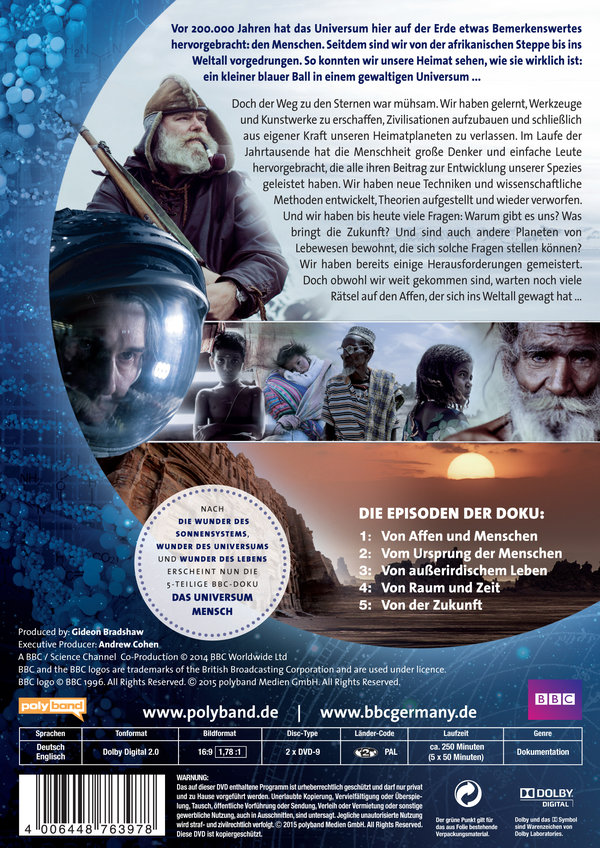 Das Universum Mensch  [2 DVDs]  (DVD)