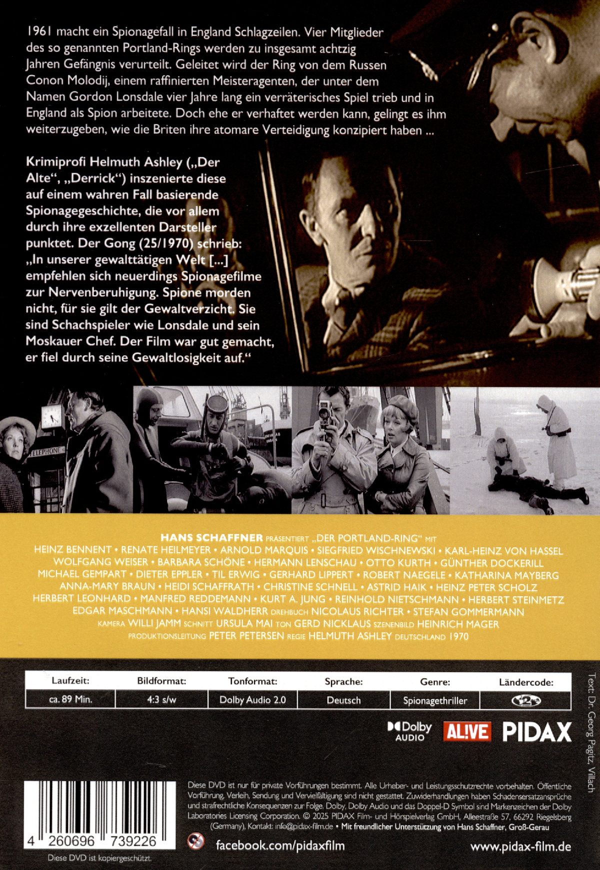 Der Portland-Ring / Starbesetzter Spionage-Thriller nach einem wahren Fall (Pidax Historien-Klassiker)  (DVD)