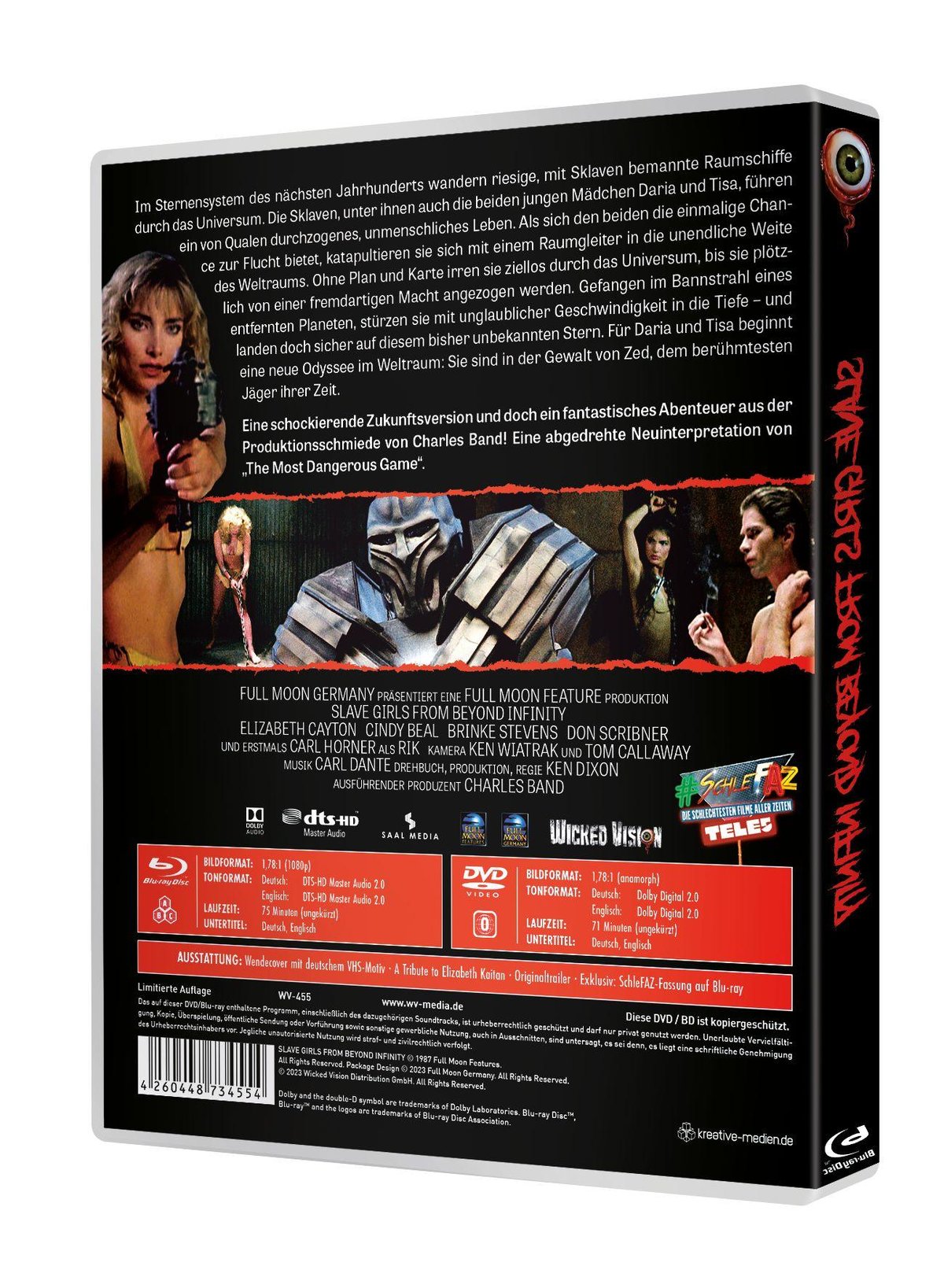 Slave Girls from Beyond Infinity - Jäger der verschollenen Galaxie - Uncut Edition  (DVD+blu-ray)