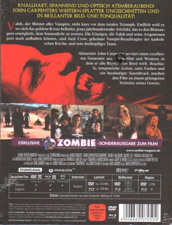 John Carpenter's Vampire - Uncut Mediabook Edition (DVD+blu-ray) (A)