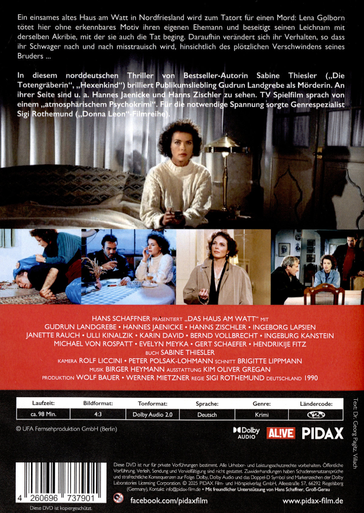 Das Haus am Watt / Starbesetzter Küstenkrimi von Bestseller-Autorin Sabine Thiesler (Pidax Film-Klassiker)  (DVD)