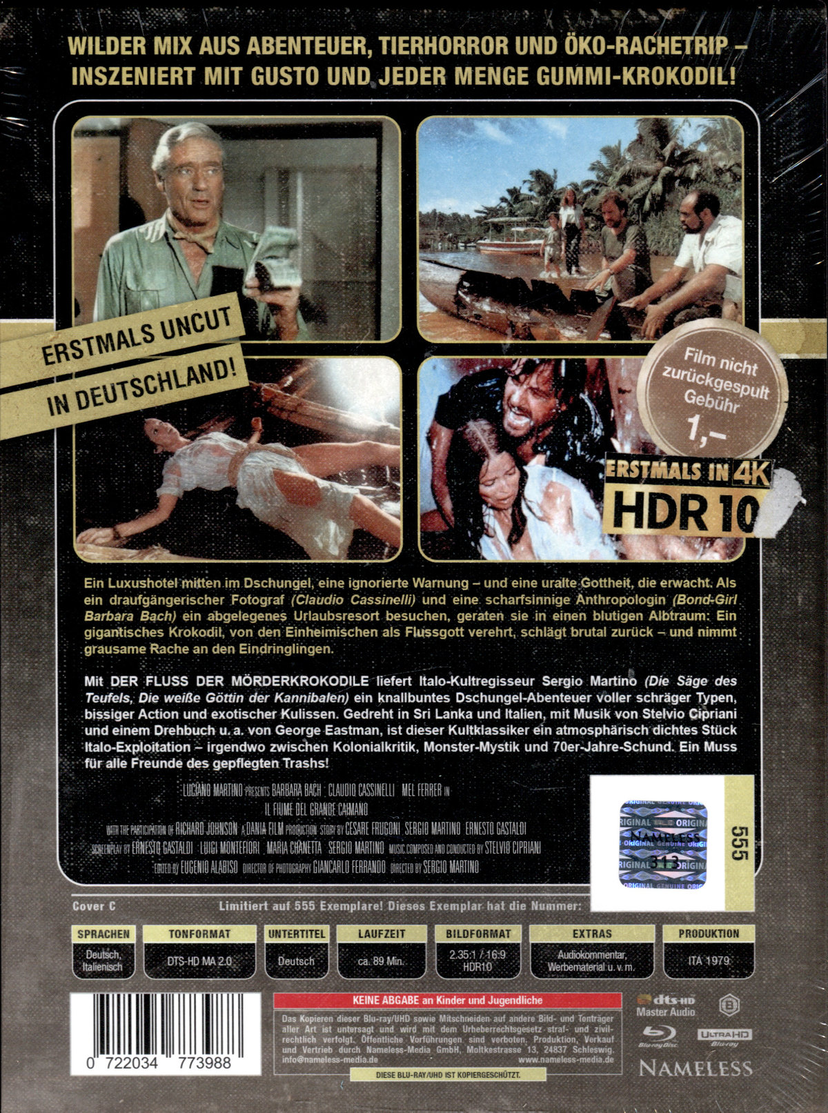 Der Fluss der Mörderkrokodile - Uncut Mediabook Edition  (4K Ultra HD+blu-ray) (C)