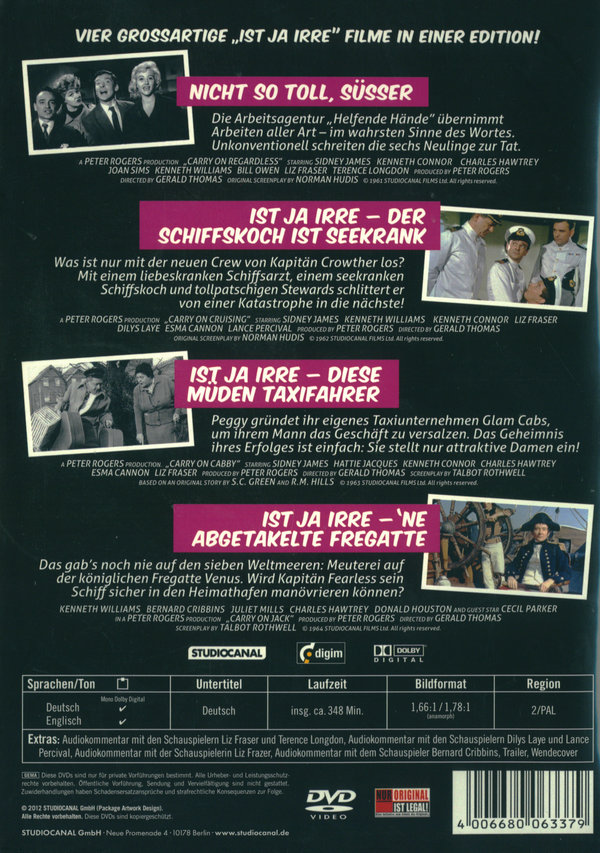 Ist ja irre - Carry On Vol. 2   [4 DVDs]  (DVD)
