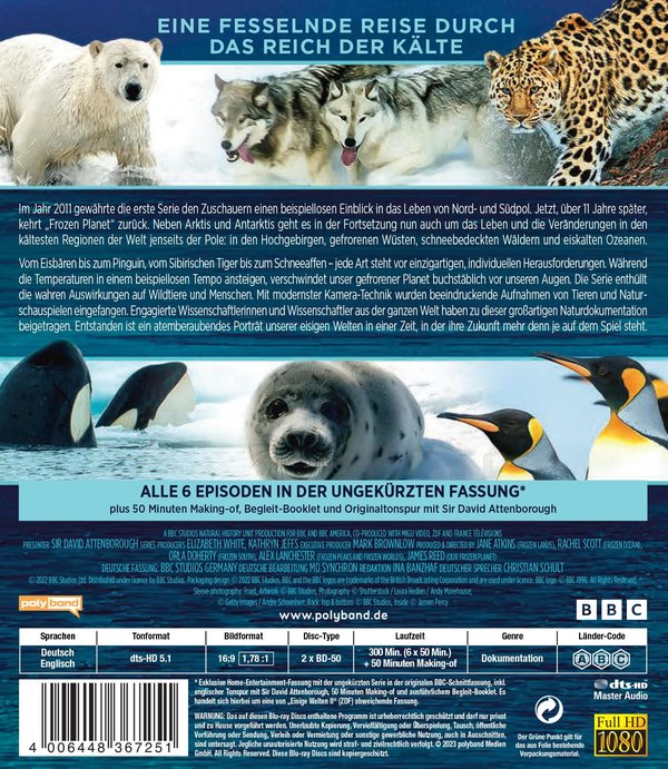 FROZEN PLANET - EISIGE WELTEN II  [2 BRs]  (Blu-ray Disc)