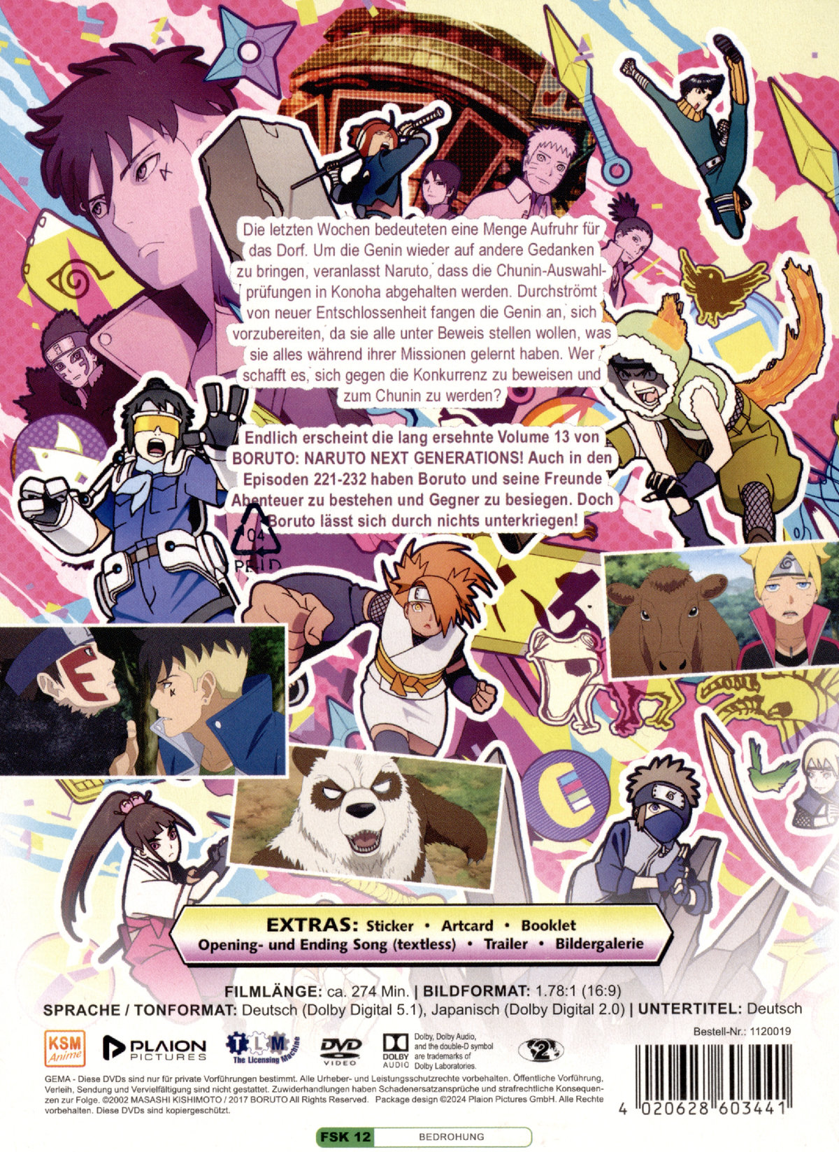 Boruto: Naruto Next Generations - Volume 13 (Ep. 221-232)  [3 DVDs]  (DVD)