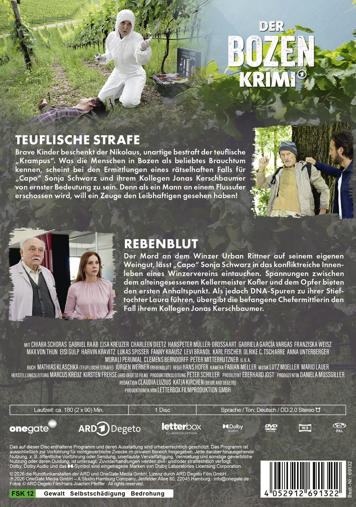 Der Bozen-Krimi: Teuflische Strafe / Rebenblut (Teil 21 & 22)  (DVD)