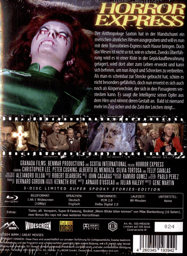 Horror Express - Uncut Mediabook Edition  (blu-ray)
