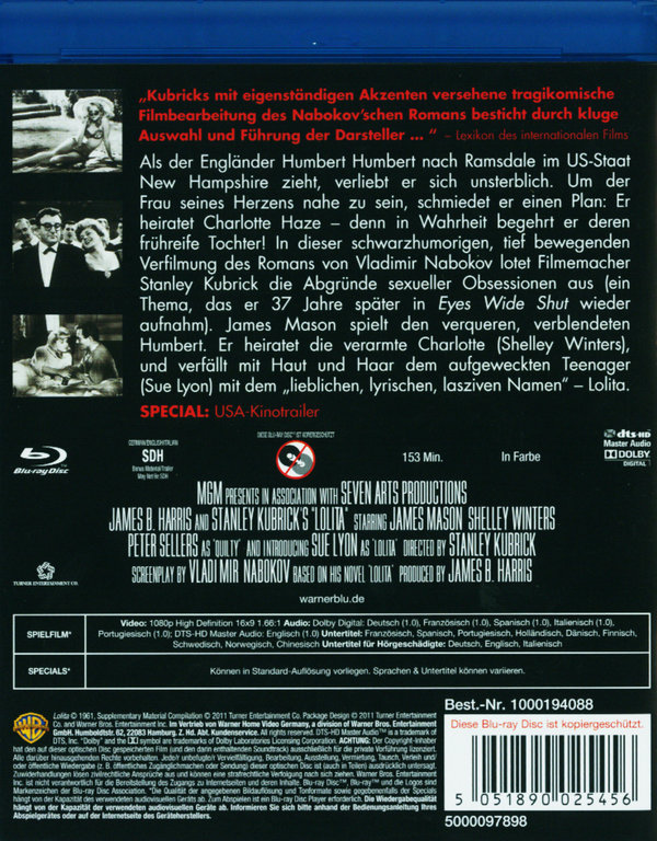 Lolita (blu-ray)