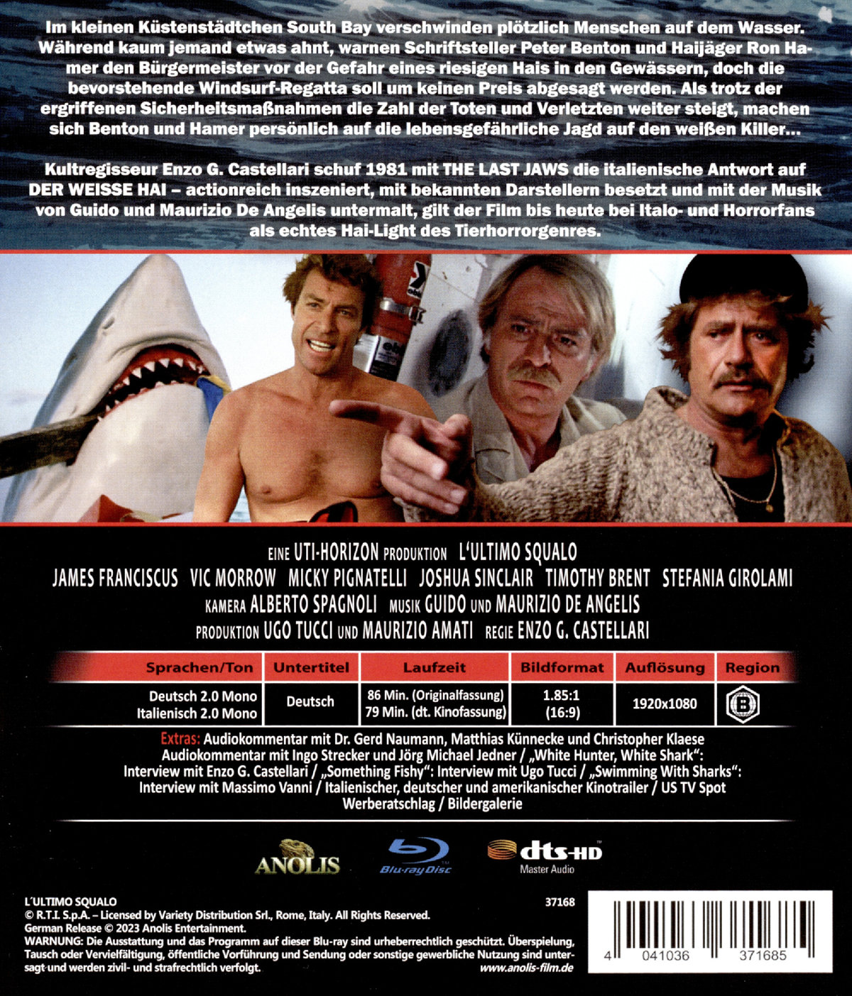 Weisse Killer, Der - The Last Jaws - Uncut Edition (blu-ray)
