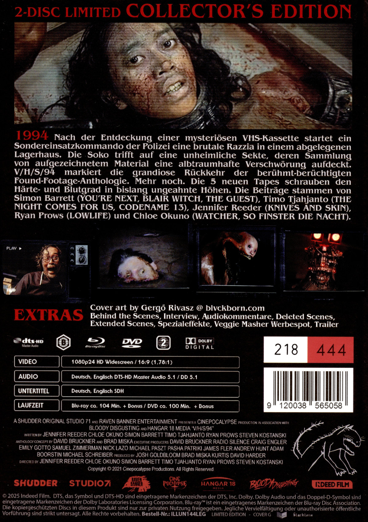V/H/S/94 - VHS 94 - Uncut Mediabook Edition  (DVD+blu-ray) (G) V/H/S/94 - VHS 94 - Uncut Mediabook Edition  (DVD+blu-ray) (G)