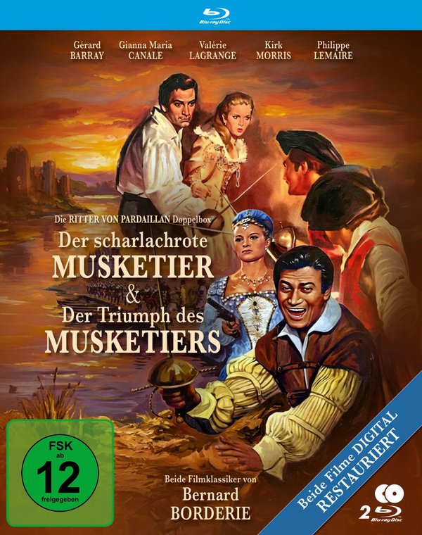 Die Ritter von Pardaillan Doppelbox: 1. Der scharlachrote Musketier (1962) / 2. Der Triumph des Musketiers (1964) (beide Filme restauriert)  [2 BRs]  (Blu-ray Disc)